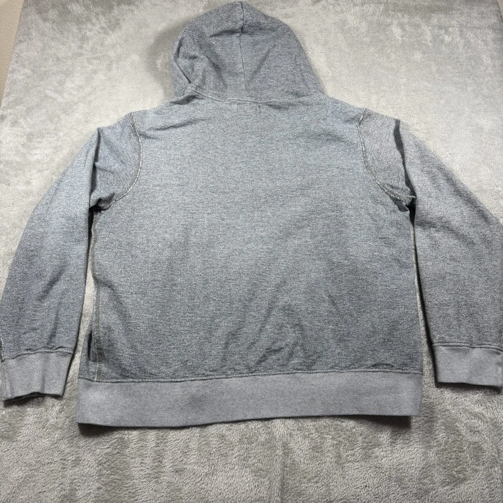 Vintage Polo Ralph Lauren Full Zip Hoodie Mens XXL Gray Heathered Cotton Pony
